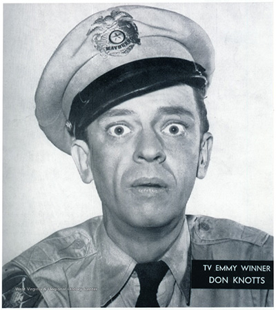 Don Knots as Barney Fife