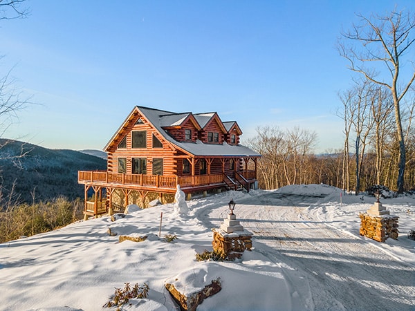 mountain top rental cabins in the mountains