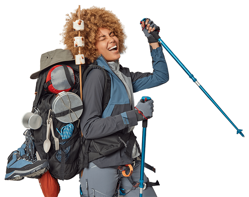 hiking gear overload