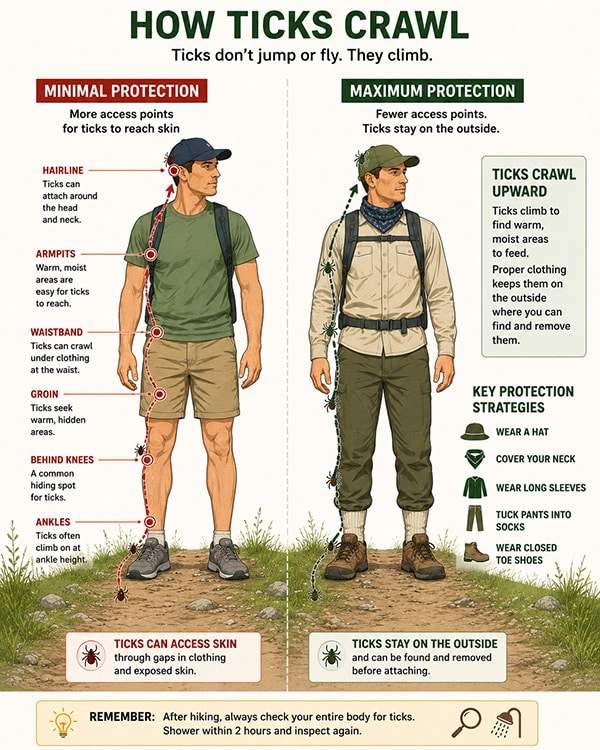 how ticks travel-sm The path ticks travel after attaching
